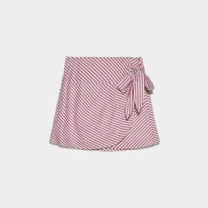 NWT Zara striped wrap-like sarong mini skirt M